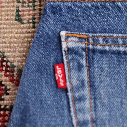 Levi's 557 W34 L29 Bootcut Relaxed Fit Blue Denim Jeans