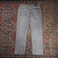 Levi's W34 L30 Straight Leg Loose Fit Grey Denim Jeans