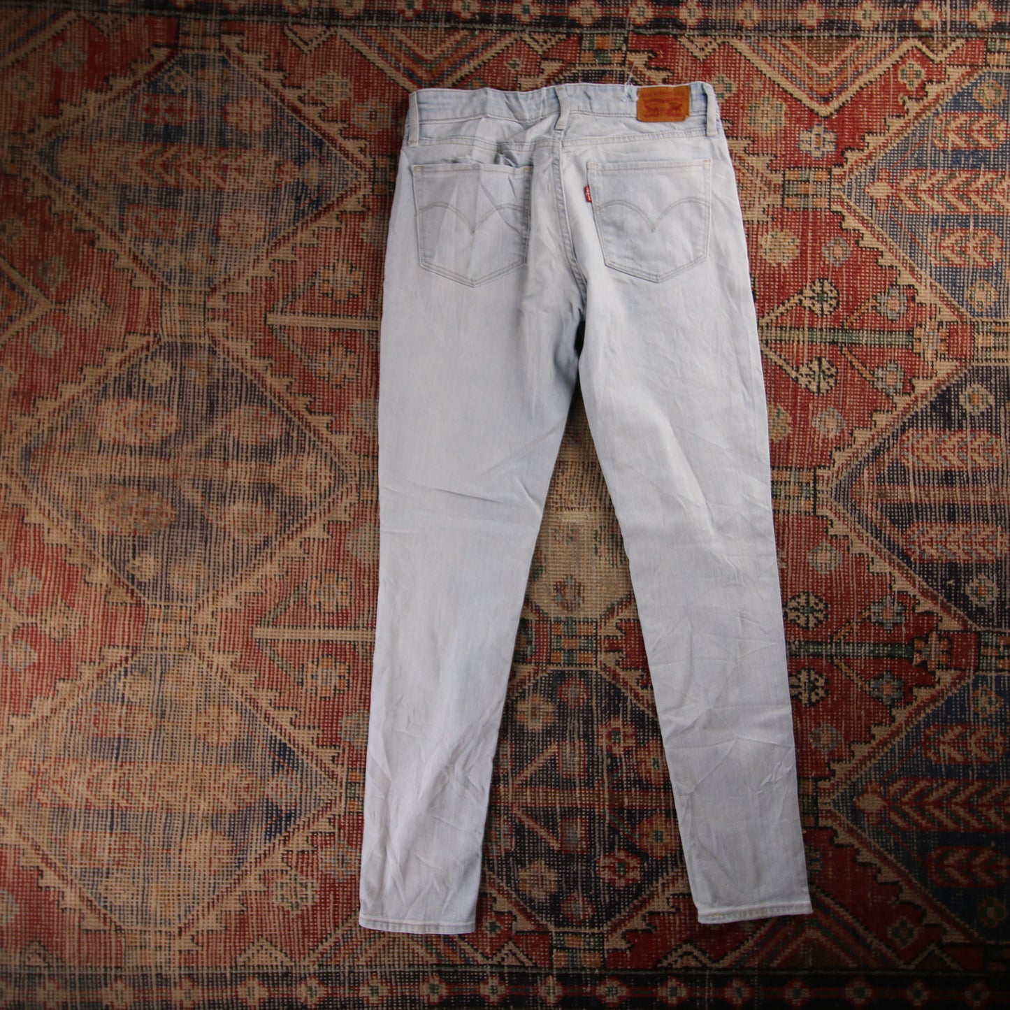 Levi's 711 Red Tab W30 L30 Skinny Blue Denim Jeans