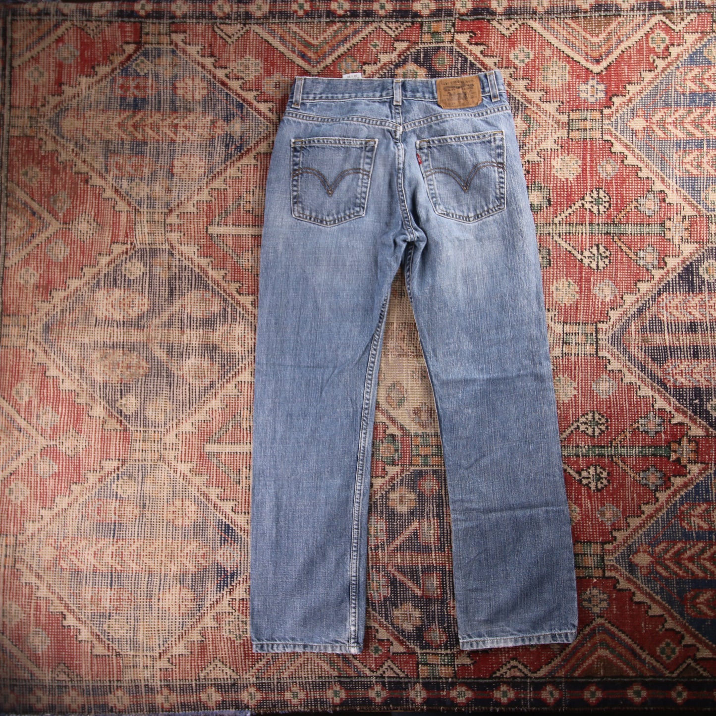 Levi's 514 Red Tab W28 L28 Straight Leg Blue Denim Jeans