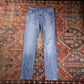 Levi's 508 W30 L30 Tapered Leg Regular Fit Classic Ripped Style Blue Denim Jeans
