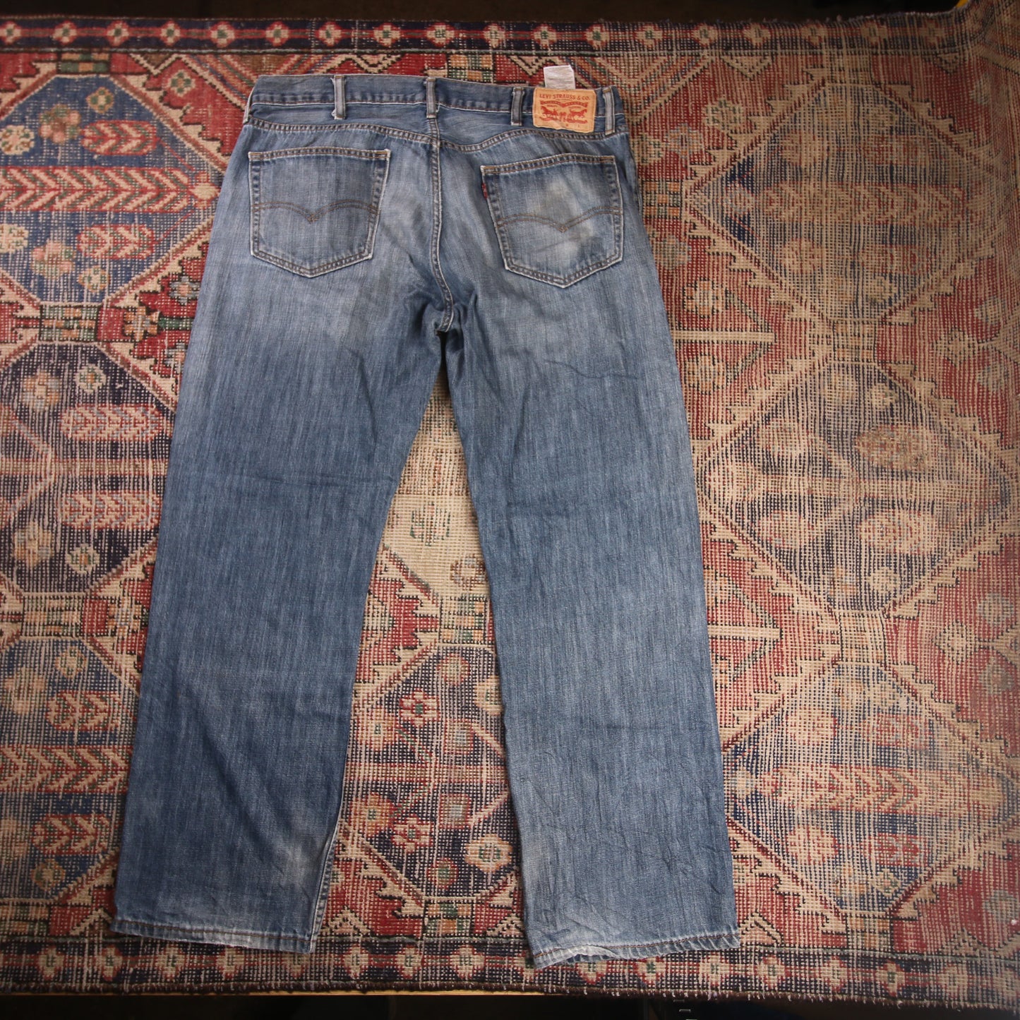 Levi's 559 W38 L30 Straight Leg Relaxed Fit Blue Denim Jeans