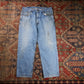 Levi's 504 W36 L27 Straight Leg Regular Fit Blue Denim Jeans