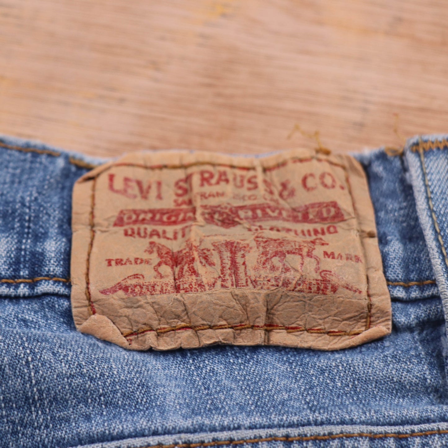 Levi's 514 Red Tab W30 L30 Straight Leg Blue Denim Jeans