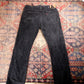 Levi's W36 L32 Straight Leg Loose Fit Black Denim Jeans