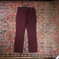 Lee W28 L27 Straight Leg Red Denim Jeans