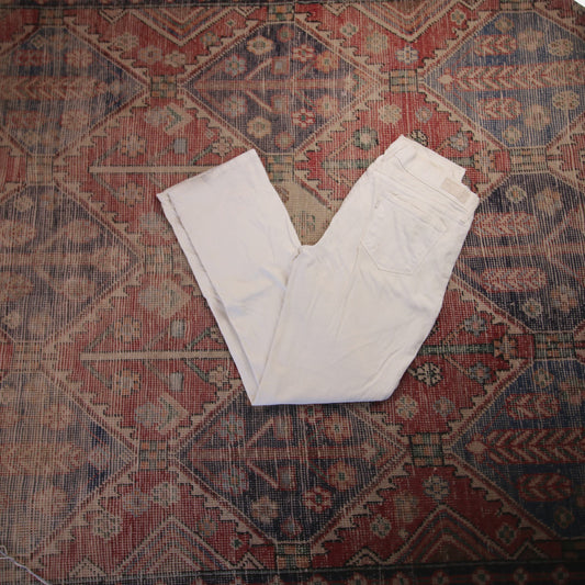 Levi's 505 W30 L30 Straight Leg Regular Fit White Denim Jeans