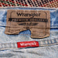 Wrangler W32 L30 Straight Leg Relaxed Fit Classic Ripped Style Blue Denim Jeans
