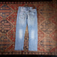 Lee W34 L28 Straight Leg Slim Fit Blue Denim Jeans