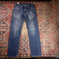 Levi's 505 W36 L33 Straight Leg Regular Fit Blue Denim Jeans