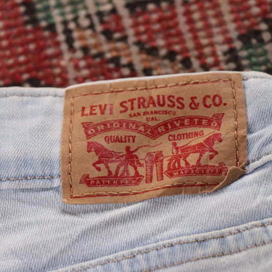 Levi's 721 Red Tab W24 L29 Skinny Blue Denim Jeans
