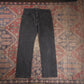 Lee W32 L29 Straight Leg Loose Fit Black Denim Jeans