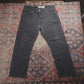 Levi's 505 W38 L28 Straight Leg Regular Fit Black Denim Jeans
