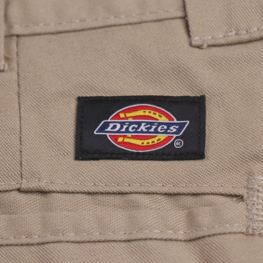 Dickies W30 L27 Straight Leg Beige Cotton Blend Trousers