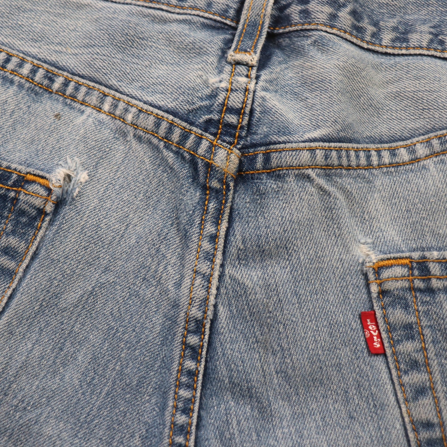 Levi's 505 Red Tab W34 L33 Straight Leg Regular Fit Blue Denim Jeans