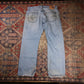 Levi's 569 W36 L30 Straight Leg Loose Fit Classic Ripped Style Blue Denim Jeans