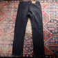 Levi's 505 Black Tab W36 L33 Straight Leg Regular Fit Classic Ripped Style Black
