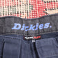 Dickies W28 L30 Straight Leg Blue Cotton Blend Trousers