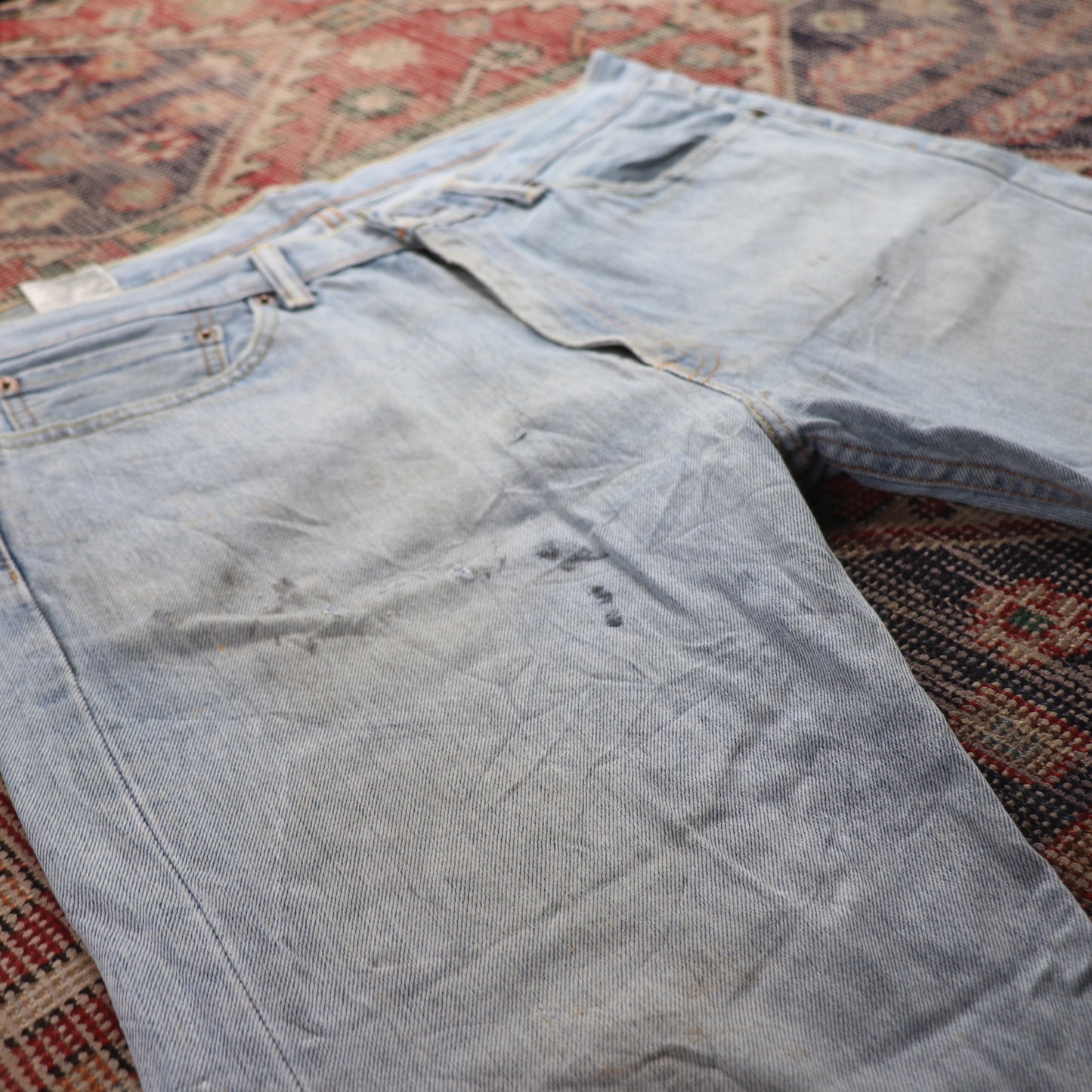Levi's 505 W36 L28 Straight Leg Regular Fit Blue Denim Jeans