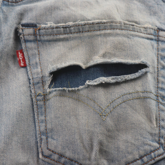 Levi's 512 Red Tab W32 L31 Tapered Leg Slim Fit Blue Denim Jeans