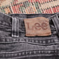 Lee W32 L31 Straight Leg Regular Fit Black Denim Jeans