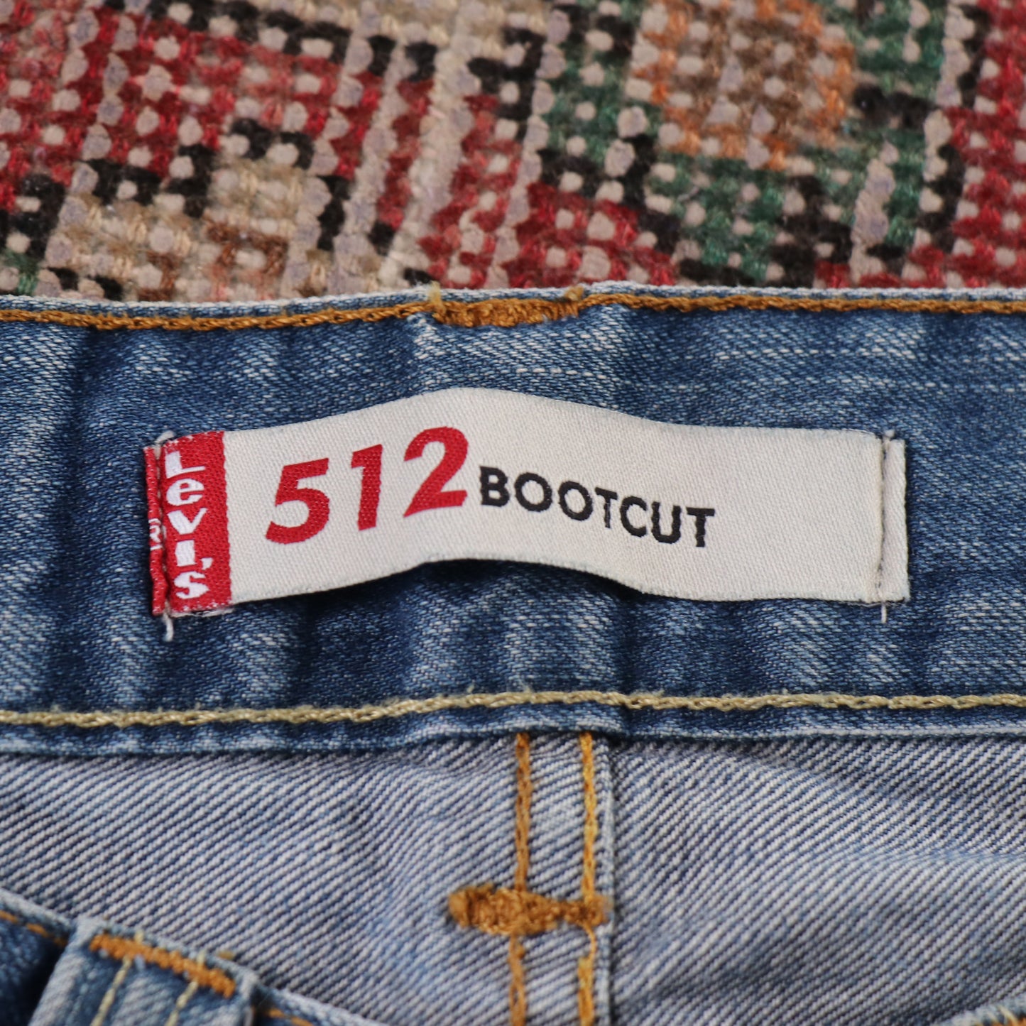 Levi's 512 Red Tab W30 L28 Tapered Leg Slim Fit Blue Denim Jeans