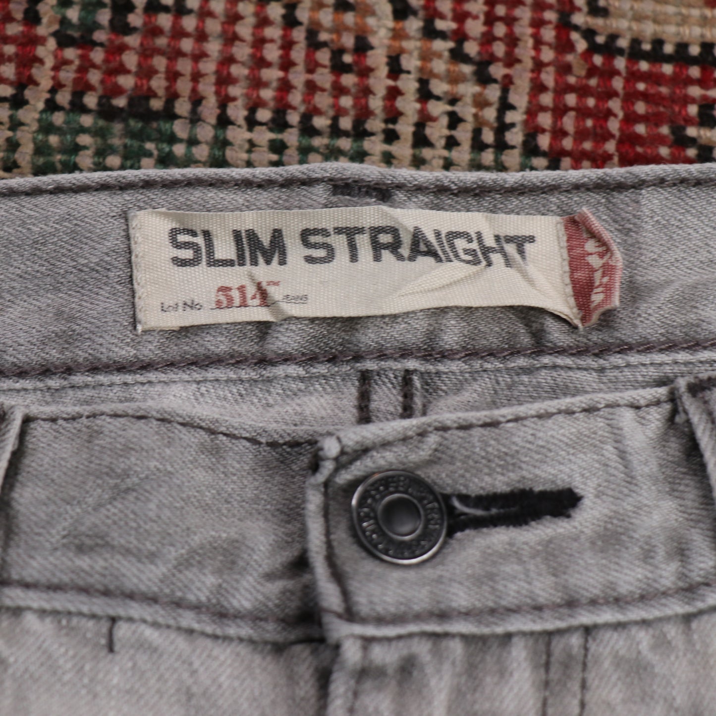 Levi's W30 L32 Straight Leg Grey Denim Jeans