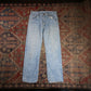 Lee W34 L28 Straight Leg Relaxed Fit Blue Denim Jeans