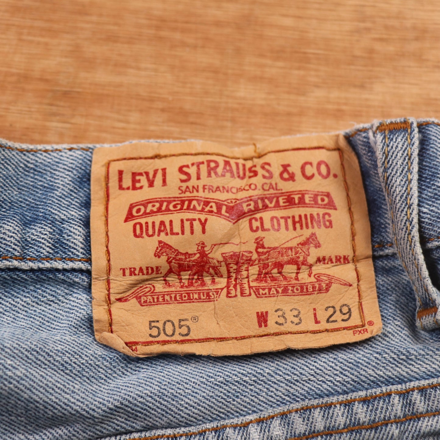 Levi's 505 Red Tab W32 L28 Straight Leg Regular Fit Blue Denim Jeans