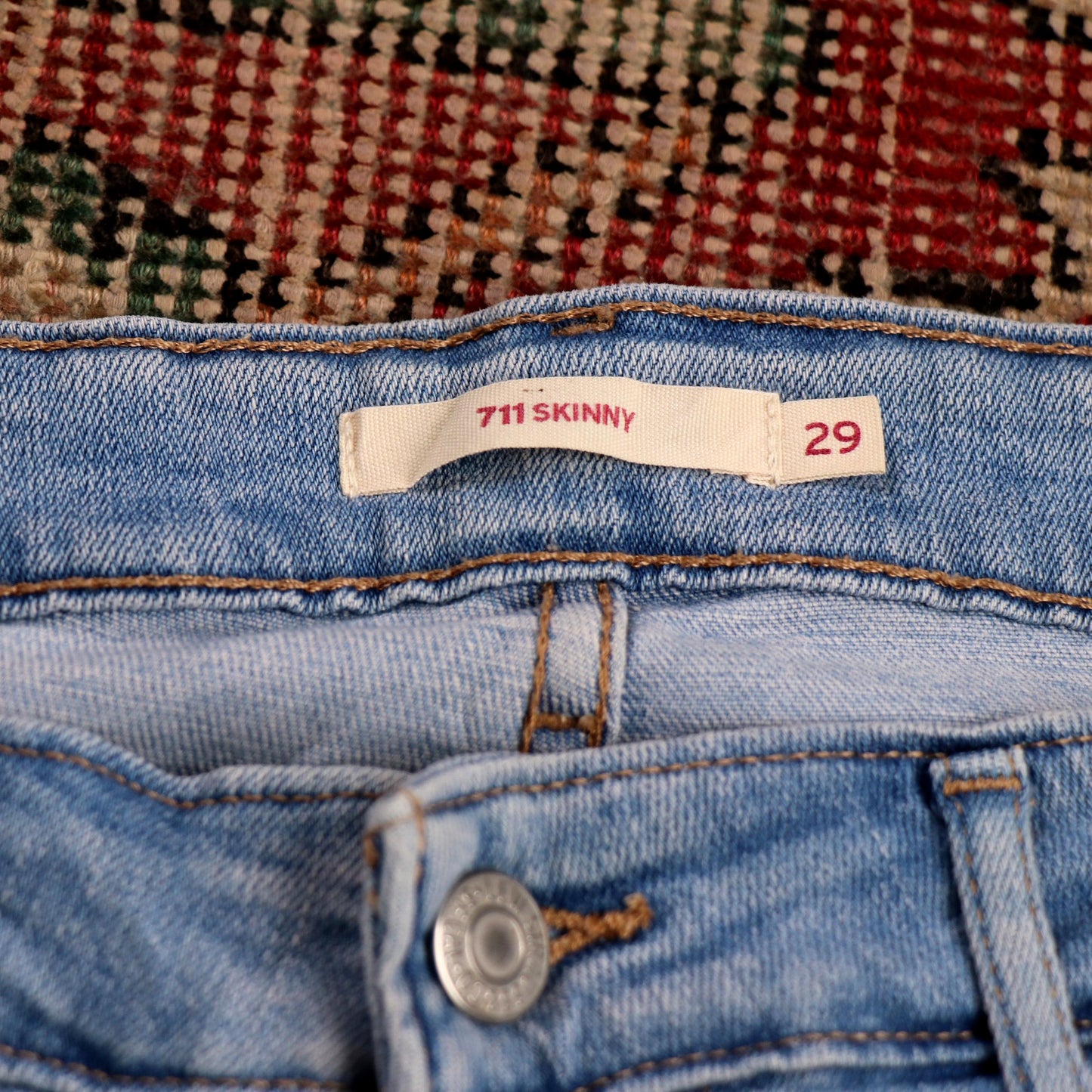 Levi's 711 W30 L31 Skinny Blue Denim Jeans