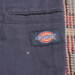 Dickies Double Knee W34 L29 Straight Leg Slim Fit Blue Cotton Blend Trousers