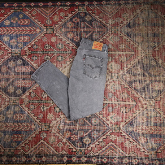 Levi's 511 W34 L30 Slim Fit Grey Denim Jeans