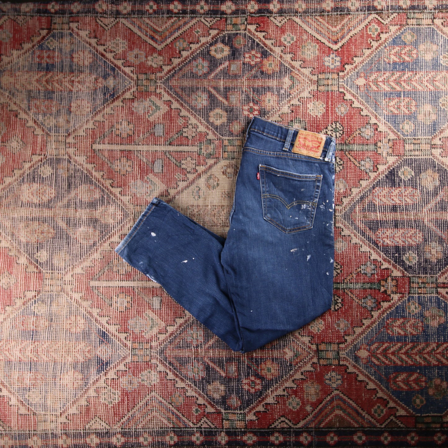 Levi's 511 Red Tab W38 L28 Slim Fit Blue Denim Jeans