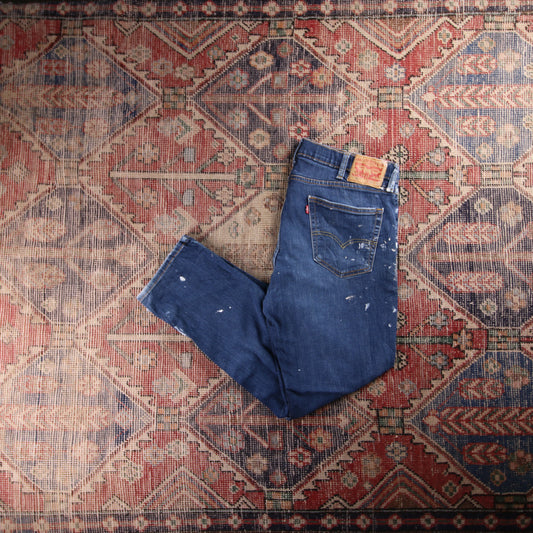 Levi's 511 Red Tab W38 L28 Slim Fit Blue Denim Jeans