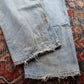 Wrangler W44 L29 Baggy Classic Ripped Style Blue Denim Jeans