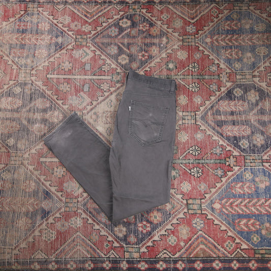 Levi's W34 L31 Straight Leg Black Denim Jeans