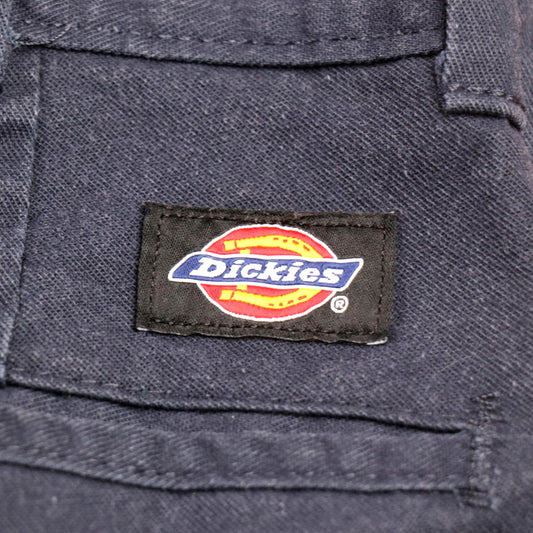 Dickies W26 L30 Straight Leg Blue Cotton Blend Trousers