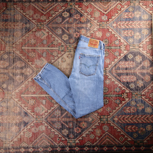 Levi's 513 W30 L30 Straight Leg Slim Fit Blue Denim Jeans