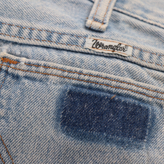 Wrangler W28 L32 Straight Leg Blue Denim Jeans