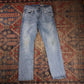 Wrangler W32 L29 Straight Leg Slim Fit Blue Denim Jeans