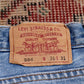 Levi's 504 W36 L27 Straight Leg Regular Fit Blue Denim Jeans