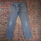 Lee W32 L30 Straight Leg Regular Fit Blue Denim Jeans