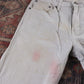 Levi's 502 White Tab W30 L29 Tapered Leg Regular Fit White Denim Jeans