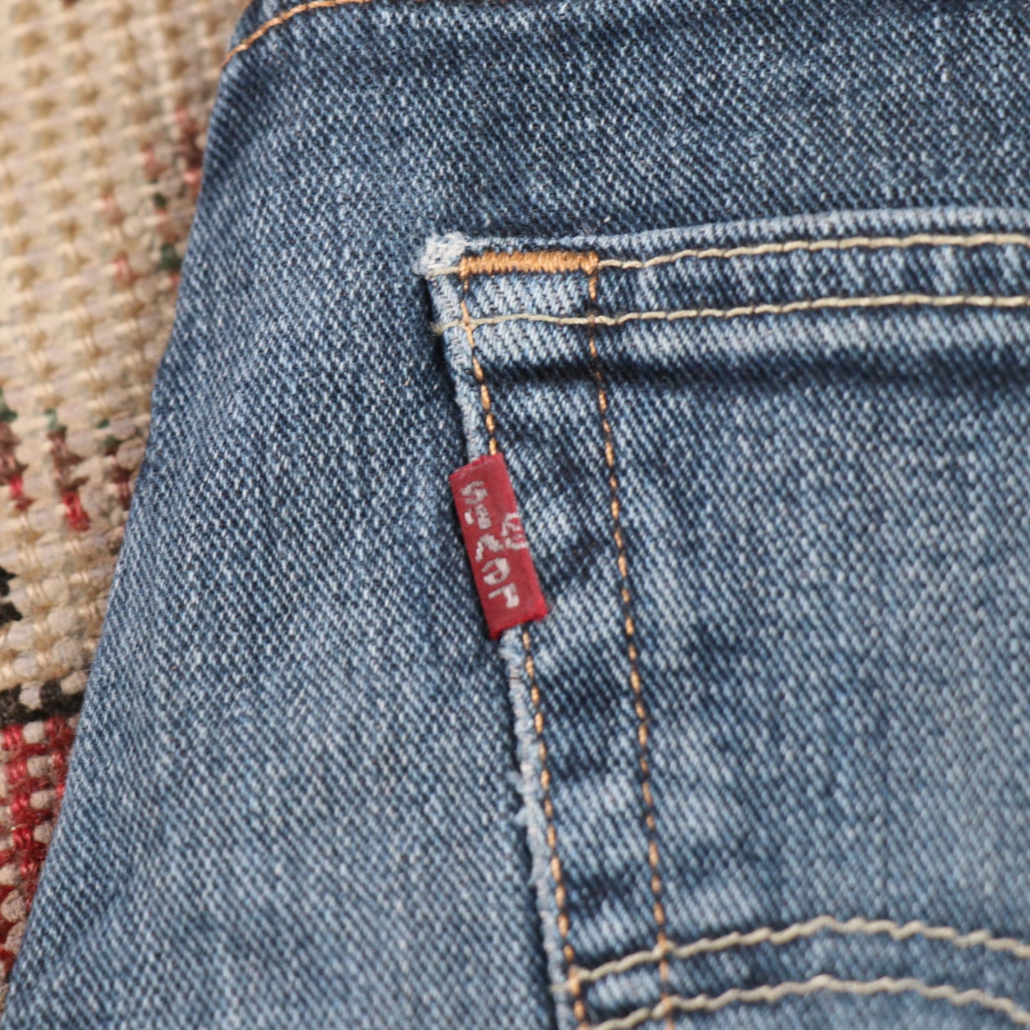 Levi's 505 W34 L30 Straight Leg Regular Fit Blue Denim Jeans