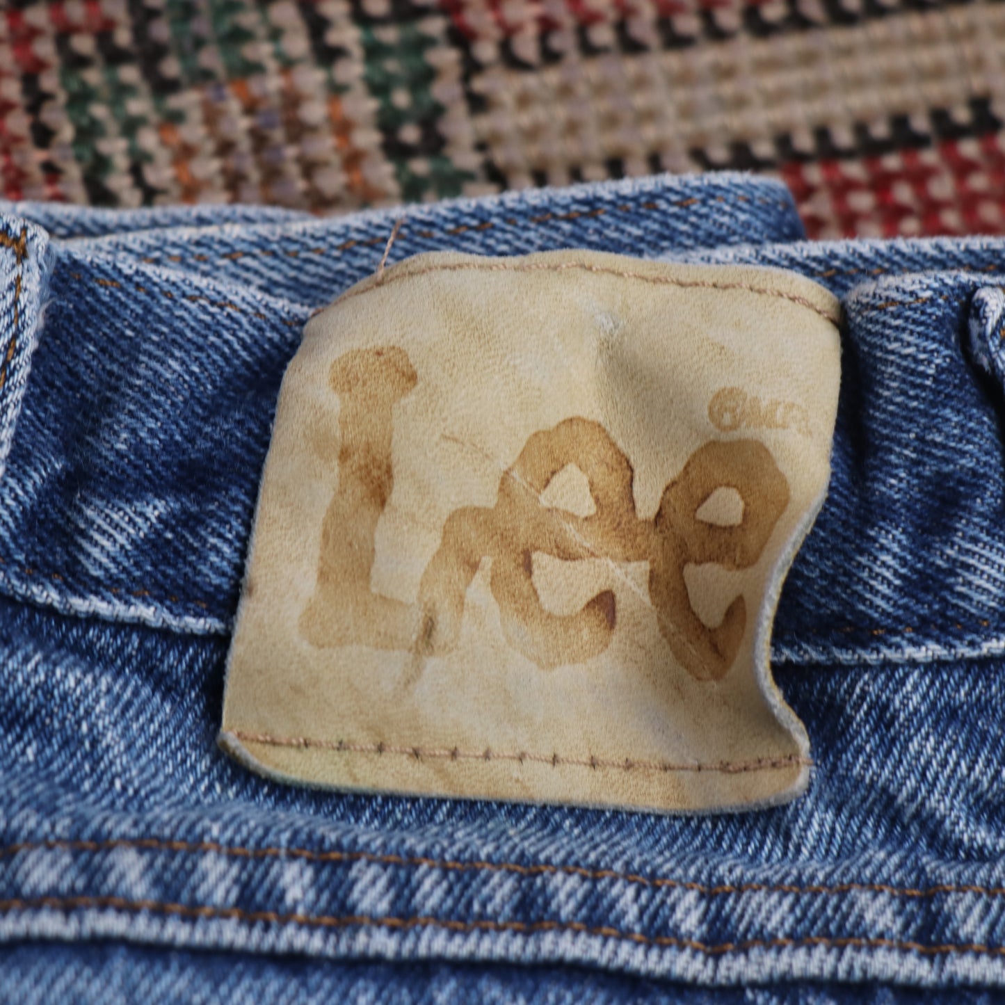 Lee W34 L30 Straight Leg Relaxed Fit Blue Denim Jeans