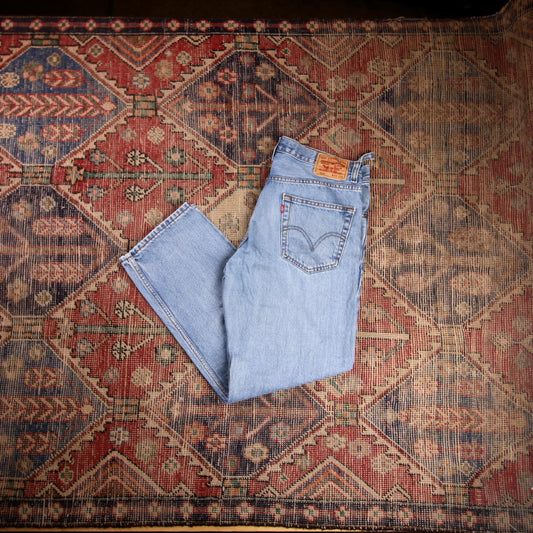 Levi's 550 W38 L29 Tapered Leg Relaxed Fit Blue Denim Jeans
