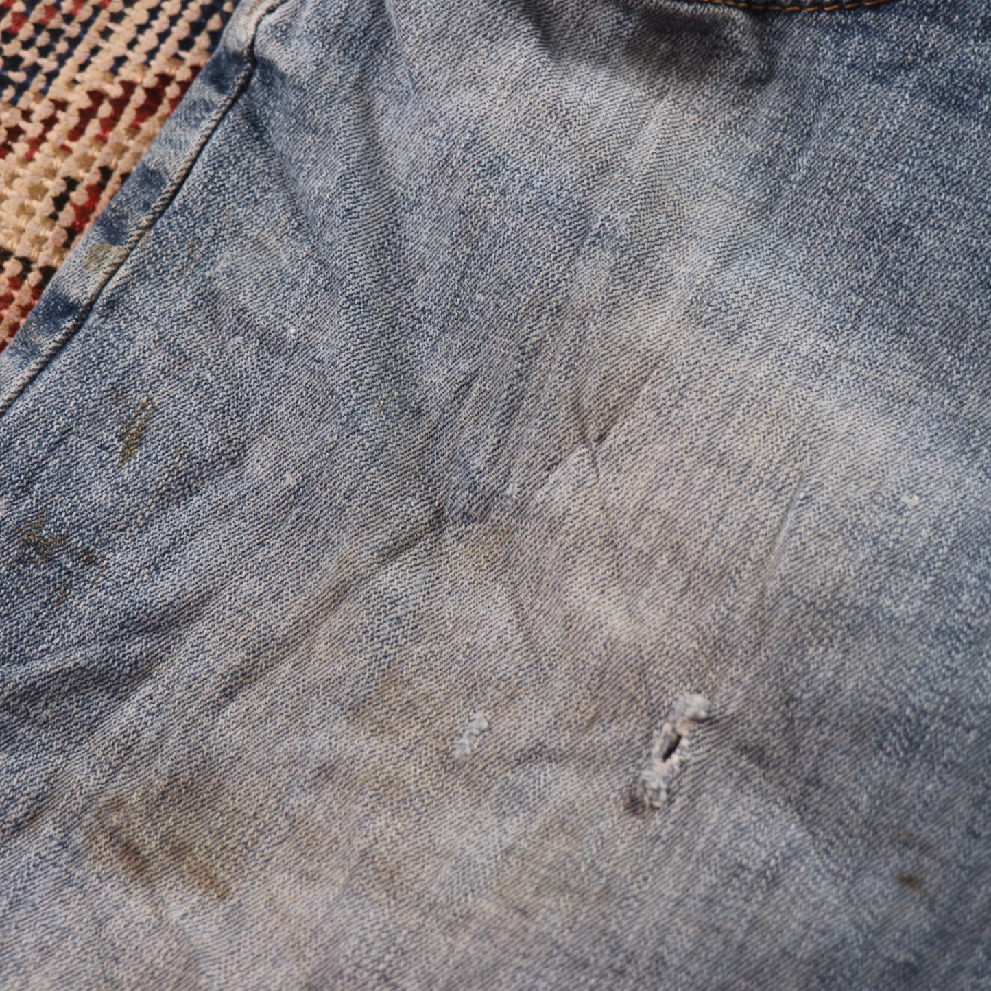 Wrangler W32 L30 Straight Leg Blue Denim Jeans