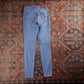 Levi's 721 Red Tab W24 L28 Skinny Classic Ripped Style Blue Denim Jeans