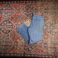 Lee W36 L27 Straight Leg Loose Fit Blue Denim Jeans