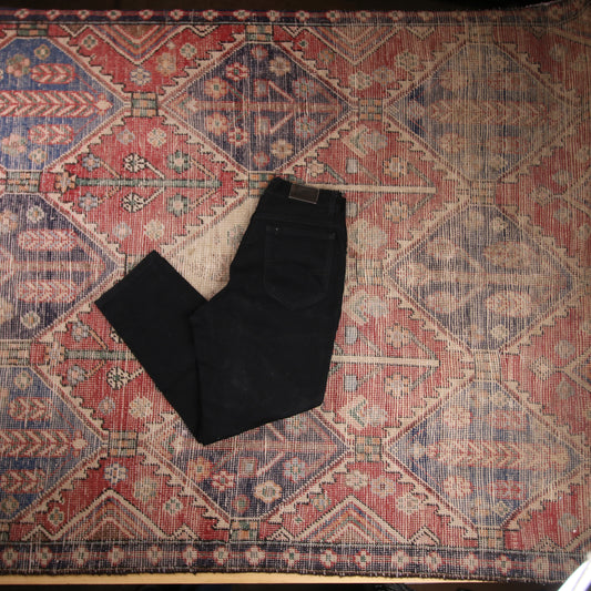 Lee W26 L25 Straight Leg Black Denim Jeans